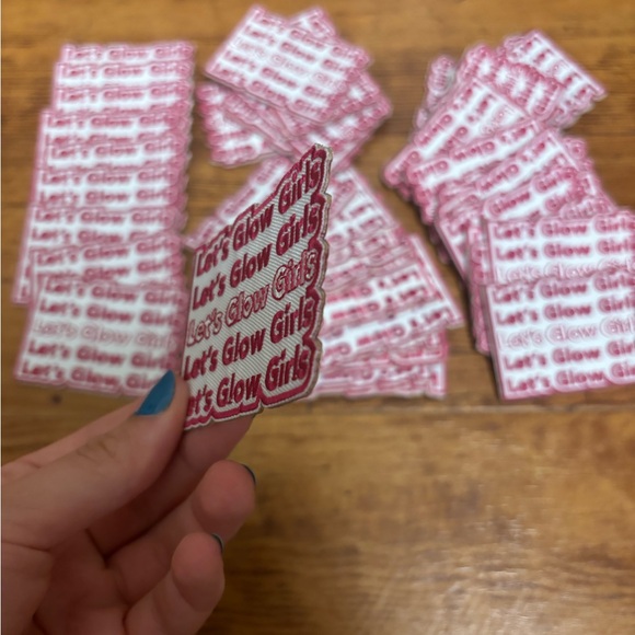 (770) x50 LETS GLOW GIRLS STICKER PATCHES - Picture 3 of 5